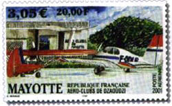 Aéro Club de Mayotte. La Poste France.