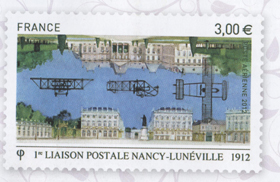 1ère liaison postale Nancy Lunéville