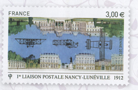 1ère liaison postale Nancy Lunéville