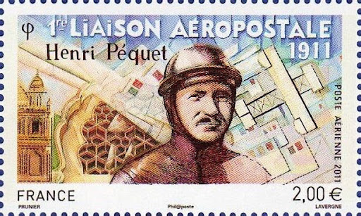 1ère liaison Aéropostale  1911  en Inde (Henri Pequet) 