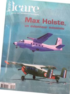 Max Holste, un avionneur méconnu. Revue Icare du SNPL. Septembre 2017.