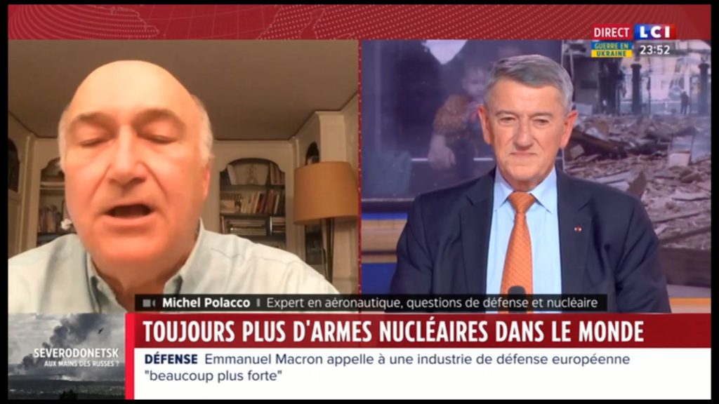 On ne désinventera pas l’arme nucléaire. LCI ce 13 juin 2022 à 23h50. Michel Polacco.